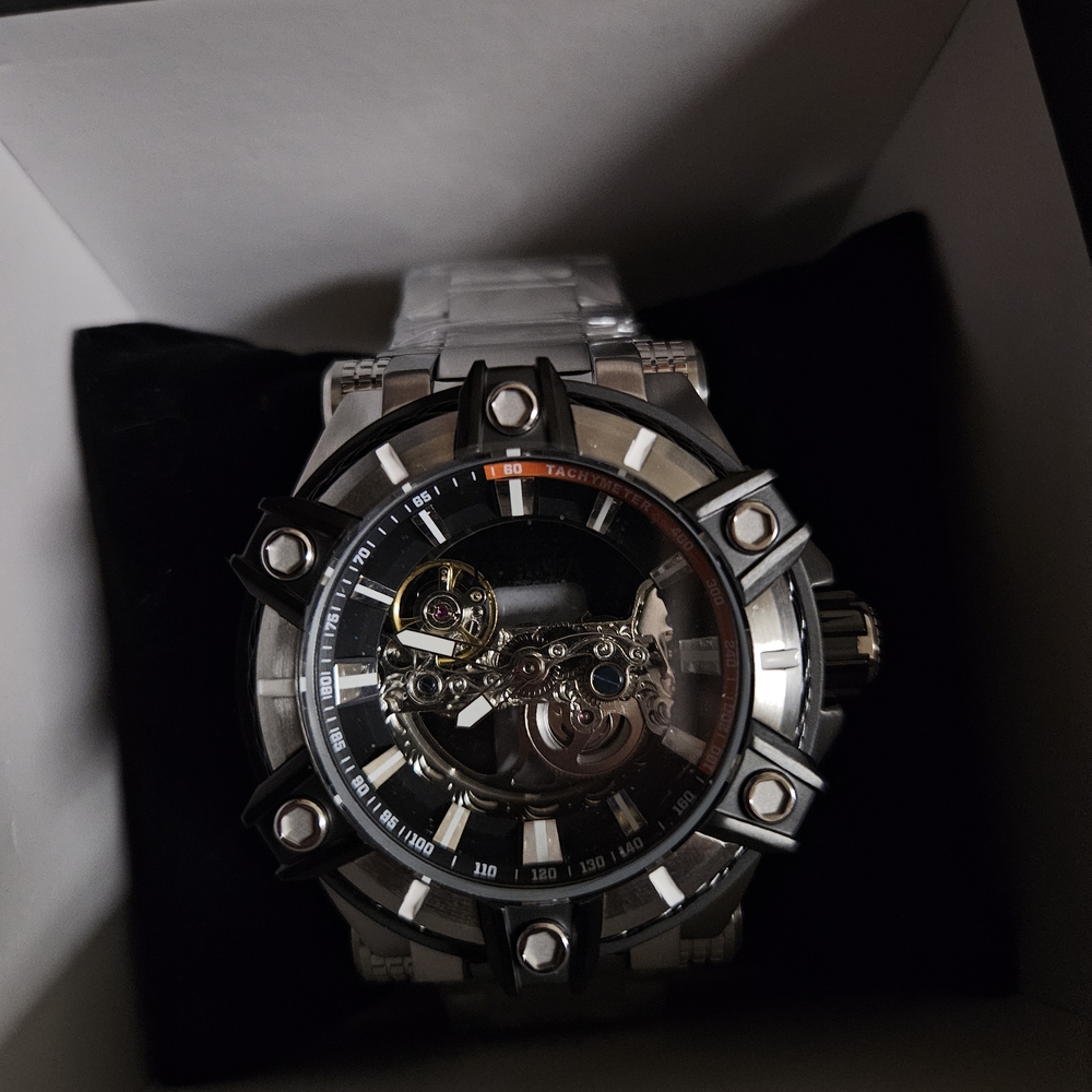 Invicta Silver and Black Men's Watch